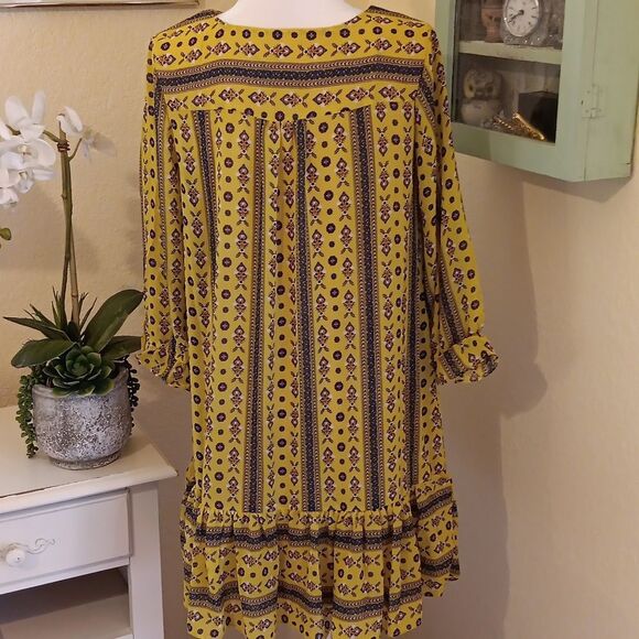 Love Kuza Yellow Bohemian  Dress - Picture 5 of 7